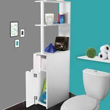 Lave main meuble et seche mains. Meuble Wc Etagere Willy Bois Gain De Place Pour Toilette 2 Portes Blanches Leroy Merlin