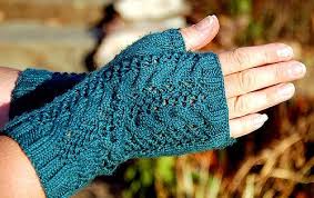 Find styles ranging from fingerless gloves to fingerless mitts and any sort of hybrid of the two, including whatever kind of embellishments you'd like. Merletto Knitted Fingerless Lace Mitts Free Knitting Pattern