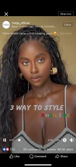 Who can do a boho hairstyle with human hair?