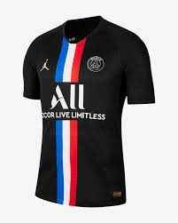 The color of the third kit is black. Paris St Germain Jordan Kit Jersey On Sale