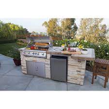 Bull Space Saving Refrigerator 304 Stainless Steel Front Panel Reversible Swing Door In 2021 Small Outdoor Kitchens Outdoor Kitchen Backyard Kitchen