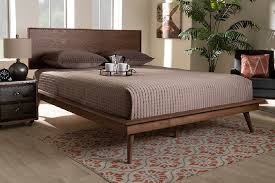 Mid century modern king bed,mid century modern king bed frame,mid century modern king bed size,mid century modern king bed with drawers,mid century modern king bed with storage, resolution: Baxton Studio Karine Mid Century Modern Walnut Brown Finished Wood King Size Platform Bed Mg0004 Ash Walnut King