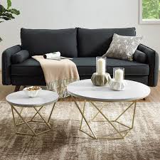 Geometric White Faux Marble Gold Nesting Coffee Tables Pier 1 Imports Nesting Coffee Tables Gold Nesting Coffee Table Coffee Table