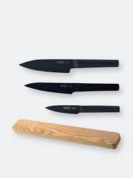 You can use the pieces in broilers, ovens, and grills without any problems whatsoever, and i love the freedom that gives me to cook different foods. Berghoff Ron Cutlery Set Rack 4pc Black Modesens