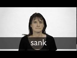 sank definition and meaning collins