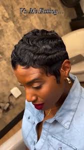 Styled with care, shaped with confidence, by hairstylist @markanthonystyles  #shorthairinspo #shorthair #pixiehair #shorthairstyle #shorthairgoals  #shortrelaxedandhappy #pixiequeen #atlantahairstylists