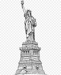 Statue Of Liberty Malbuch Zeichnen Hudson River Beruhmte Gebaude Png Herunterladen 498 1100 Kostenlos Transparent Schwarz Und Weiss Png Herunterladen