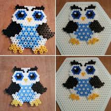 Chouette En Perle A Repasser Modeles De Hibou Perle Chouette