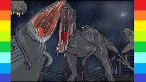 10.10.2020 · jurassic world dinosaur t rex and indominus rex coloring page printable for kids. Jurassic World T Rex Drawing And Coloring How To Draw Mosasaurus Vs T Rex Youtube