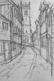 Urban Art Fish Street Shrewsbury Uk Architecture Drawing Sketchbooks Landscape Pencil Drawings Urban Art