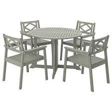 applaro table 6 reclining chairs outdoor brown stained kuddarna beige ikea in 2021 wooden outdoor furniture outdoor table tops garden dining set