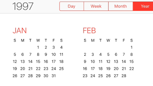 1997 Calendar Youtube