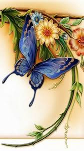 Tapeten Fototapeten Wallpapers Wallpaper Murals Papier Peint Wallpapers 80 In 2020 Flower Art Butterfly Painting Flower Painting