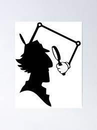 Poster Silhouette De L Inspecteur Gadget Par Imlying Redbubble Inspector Gadget Silhouette Art Cartoon