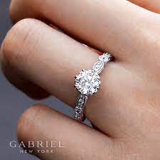 Gabriel Engagement Rings Style Cheyenne Er14433r4w44jj Gabrielcoretailer Gabrielandco Gabrielny Wedding Rings Unique Diamond Jewelry Designs Diamond