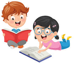 Pin the clipart you like. Boy And Girl Reading Clipart Clipart World