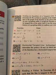 To find a horizontal tangent, you must find a point at which the slope of a curve is zero, which takes about 10 minutes when using a calculator. Answered S Finding An Equation Of A Tangent Bartleby