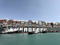 Ever given's bow has been partially moved and the operation to free it is continuing. Ever Given Im Suezkanal Agypten Bereitet Teilentladen Des Containerschiffs Vor Der Spiegel