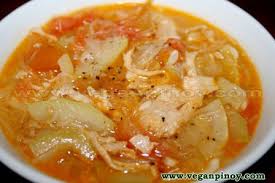 Easy Pinoy Bottle Gourd Soup Vegan Sauteed Calabash Ginisang Upo Recipe Upo Recipe Food Ginisang Upo