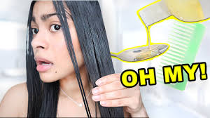 Just a drop of olive oil applied to wet or dry hair can control frizz and create a truly enviable shine. I Left Olive Oil In My Hair Overnight This Happened Shocking Results Youtube