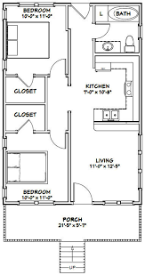 Two bedroom apartment plan pdf. 22x32 House 2 Bedroom 1 Bath 704 Sq Ft Pdf Floor Plan Etsy In 2021 Tiny House Floor Plans Small House Floor Plans House Floor Plans