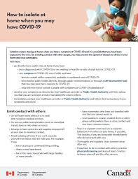 Therefore, it is important to understand the different. How To Isolate At Home When You May Have Covid 19 Canada Ca