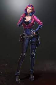 بنات ببجي cyberpunk girl cyberpunk character female character design