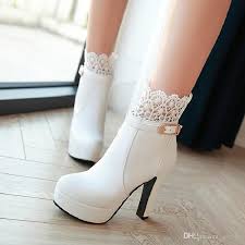 Poshmark makes shopping fun, affordable & easy! Women Ankle Boots High Heels Boots Platform Shoes Womens Fashion Lace Buckle Thin Heel Boots Womens Spring Autumn White Booties Brown Boots Winter Boots For Women From Joe He 42 61 Dhgate Com