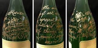 Get personalized engravings on any bottle for any 2. Hand Engraved Wine Bottle On Behance