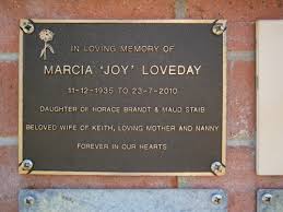 Marcia Joy Brandt Loveday (1935-2010)
