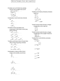 Maybe you would like to learn more about one of these? Bentuk Pangkat Akar Dan Logaritma