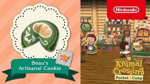 Another one i got once, ironically in san. Animal Crossing Pocket Camp Beau S Artisanal Cookie Youtube