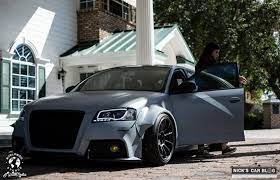 Insane Satin Battleship Gray Widebody Audi A3 Nick S Car Blog In 2021 Audi Audi A3 Battleship