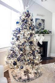 These ideal living room ideas have minimal time investment. Blue And Silver Christmas Tree For The Living Room 2 Bees In A Pod