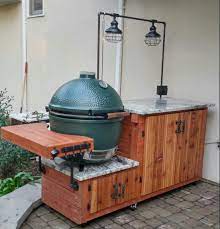 C5001184c0deb25424ed57c7b39e16a5 Jpg 1 095 1 143 Pixels Big Green Egg Outdoor Kitchen Bbq Grill Design Big Green Egg Table