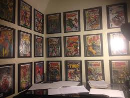 How to display comic books on walls without damagetoday i'm going to show you how you can display your comics on your walls without damaging your comics or. My Comic Book Wall Display Before A House Fire Forced Me To Take Them Down Comicbooks