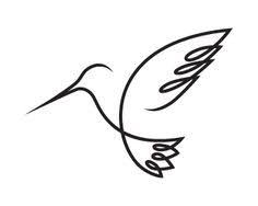 One Continuous Line Looks Like I Found The Humming Bird For My Grandma S Flower Tattoo I Have Been Look Hummingbird Tattoo Tattoos Hummingbird Tattoo Simple