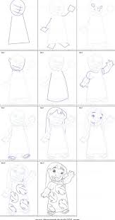 How to draw lilo and stitch. How To Draw Lilo And Stitch Step By Step Easy Peepsburgh