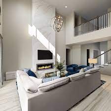 High Vaulted Ceilings Living Room Decor