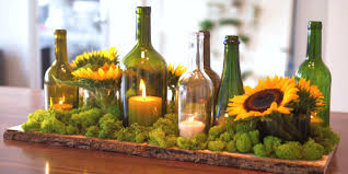Wine bottles tend to be so expensive that it seems silly to throw them away! 9 Easy Diy Wine Bottle Centerpieces Mywedstyle Com