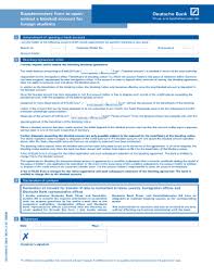 Deutsche Bank Blocked Account Extension Fill Online Printable Fillable Blank Pdffiller