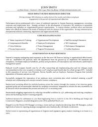 Director Of Human Resources Resume