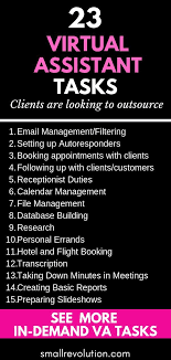 Looking For Ways To Make More Money As A Virtual Assistant Check Out These 23 Tasks That C Virtual Assistant Virtual Assistant Jobs Virtual Assistant Business