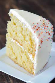 Vanilla Dream Cake A Crazy Moist Vanilla Layer Cake Frosted With Creamy Vanilla Butter Unique Cakes Recipes Best Vanilla Cake Recipe Vanilla Dream Cake Recipe