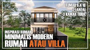 Desain rumah minimalis 2 lantai tampak depan. Inspirasi Rumah Desain Rumah Minimalis Modern Ukuran Bangunan 6x10 2 Lantai Facebook