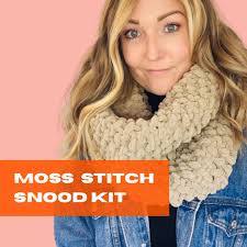 Squidgy Snood Knit Kit, Beginner Knitting Kit, Create Your Own Infinity  Scarf, Learn to Knit Snood Kit, Vegan Knitting Snood Kit