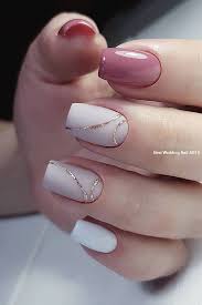 If you prefer the simple, yet elegant look of the french manicure, then this one is for you! 35 Simple Ideas For Wedding Nails Design Nailartideas Nailart Wedding Nail Art Design Nail Art Wedding Elegant Nail Art