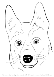 Step 3 draw a curvy line from the left ear to extend the back of the dog. Drawing Step By Step Simple Dog Face Drawing