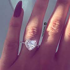 Image Of Heart Luxe Sterling Silver Ring Heart Shaped Engagement Rings Heart Wedding Rings Heart Engagement Rings