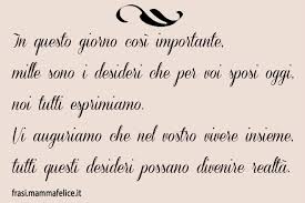 Frasi Auguri Sposi Matrimonio